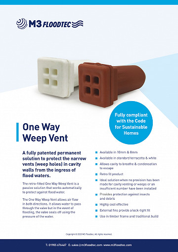 Weep Vent Technical Document
